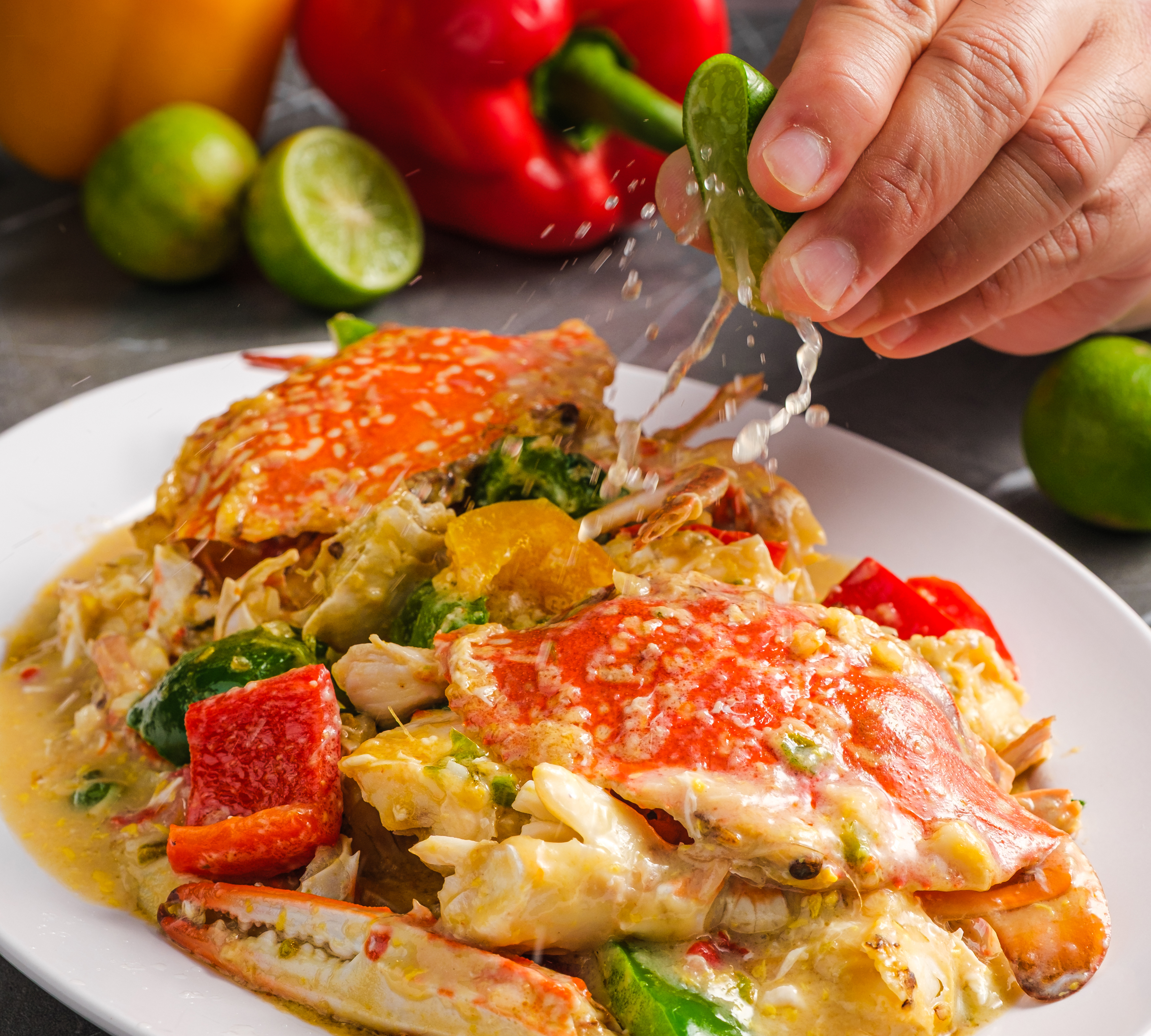 ปูม้าผัดมะนาว