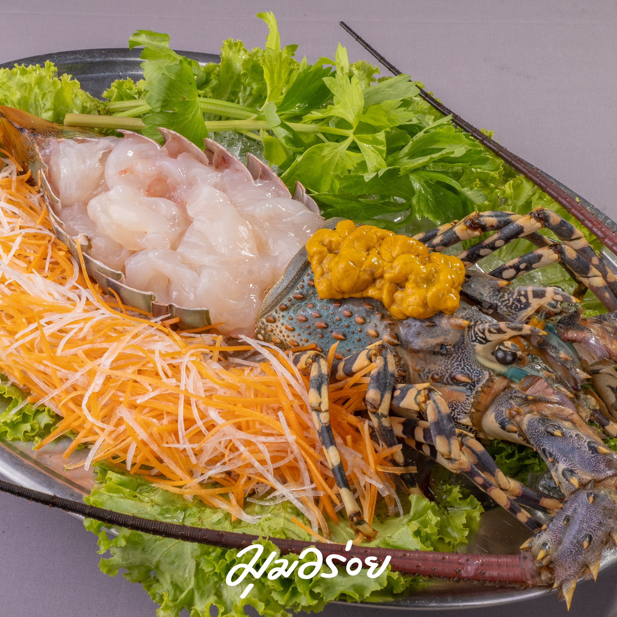 กุ้งมังกรซาชิมิ